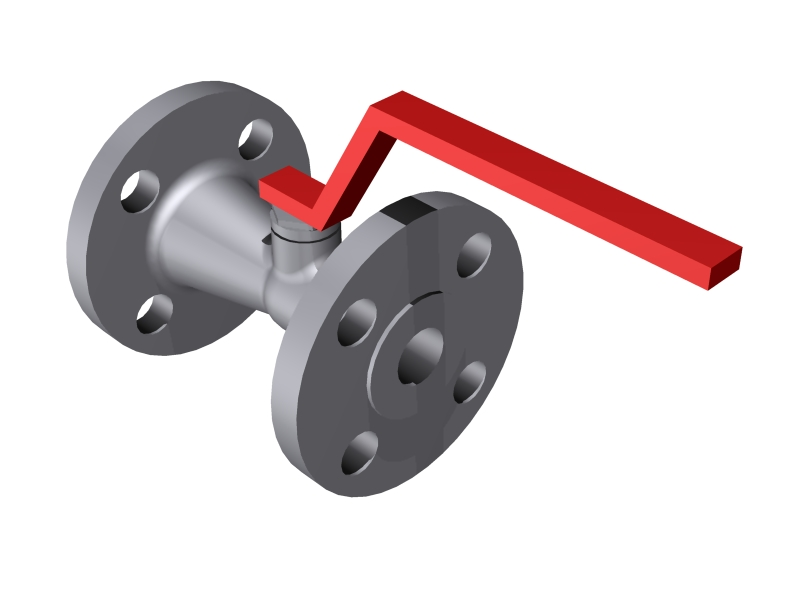 Ball Valve  0.3/4'' - 150#  Flanged - 1 piece body::