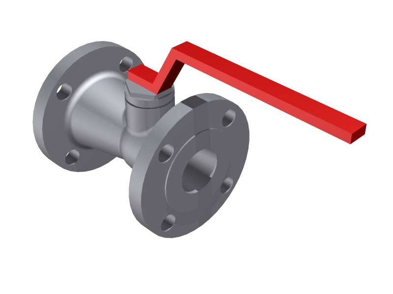 Ball Valve  2'' - 150#  Flanged - 1 piece body::