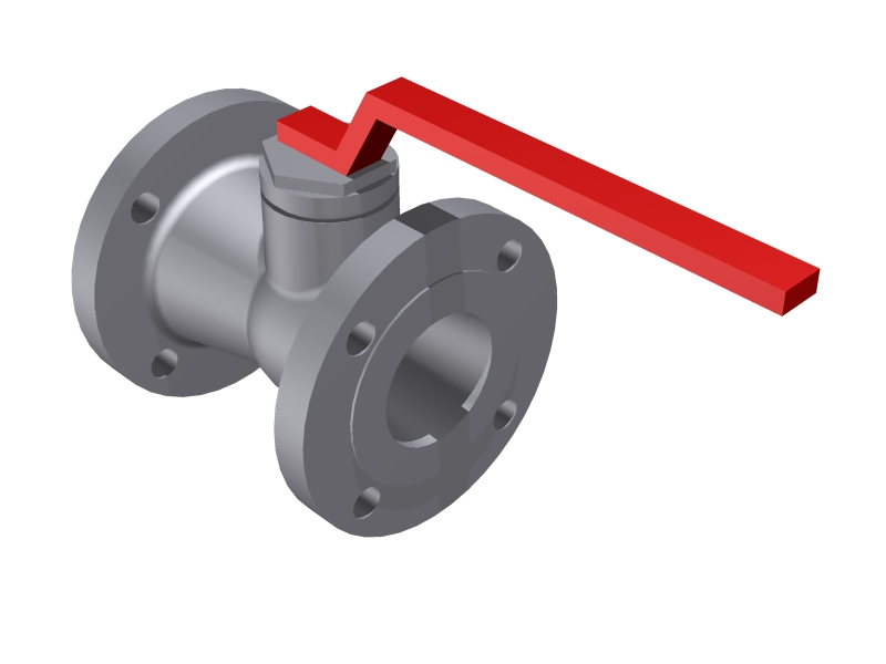 Ball Valve  3'' - 150#  Flanged - 1 piece body::