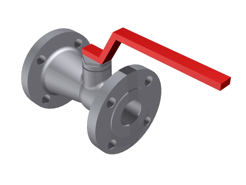 Ball Valve  1.1/2'' - 150#  Flanged - 1 piece body::