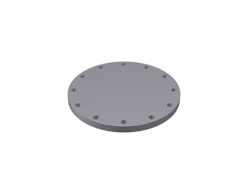 BLIND FLANGE  12'' - 150#::