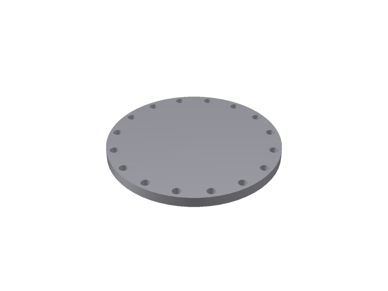 BLIND FLANGE  18'' - 150#::