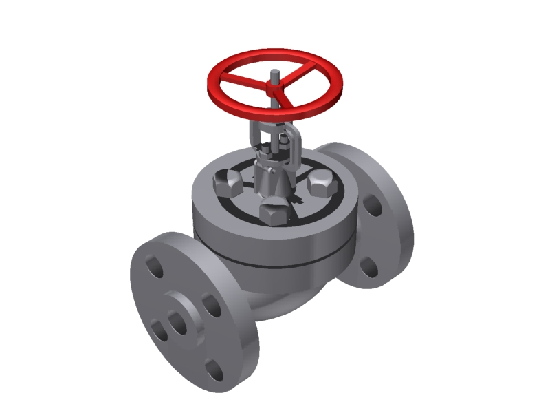 Globe Valve - 0.1/2''  600#  Flanged::
